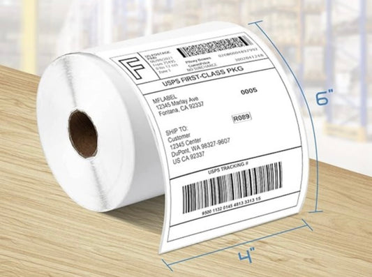 4x6 Direct Thermal Shipping Labels (500)