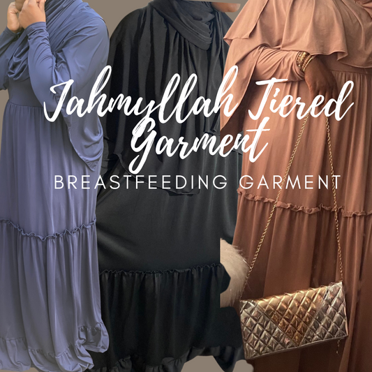Jahmyyllah breastfeeding abaya(not restocking)