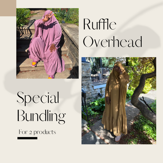 Ruffle Overhead Jilbab Bundle (2)